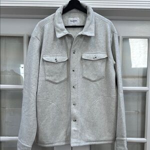 Goodfellow & Co Men's Light Gray Fleece Shirt Jacket